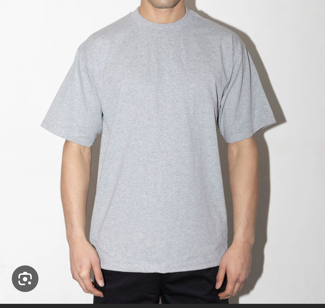 Pro-Club Heavyweight Short Sleeve Tee- Large-Gray