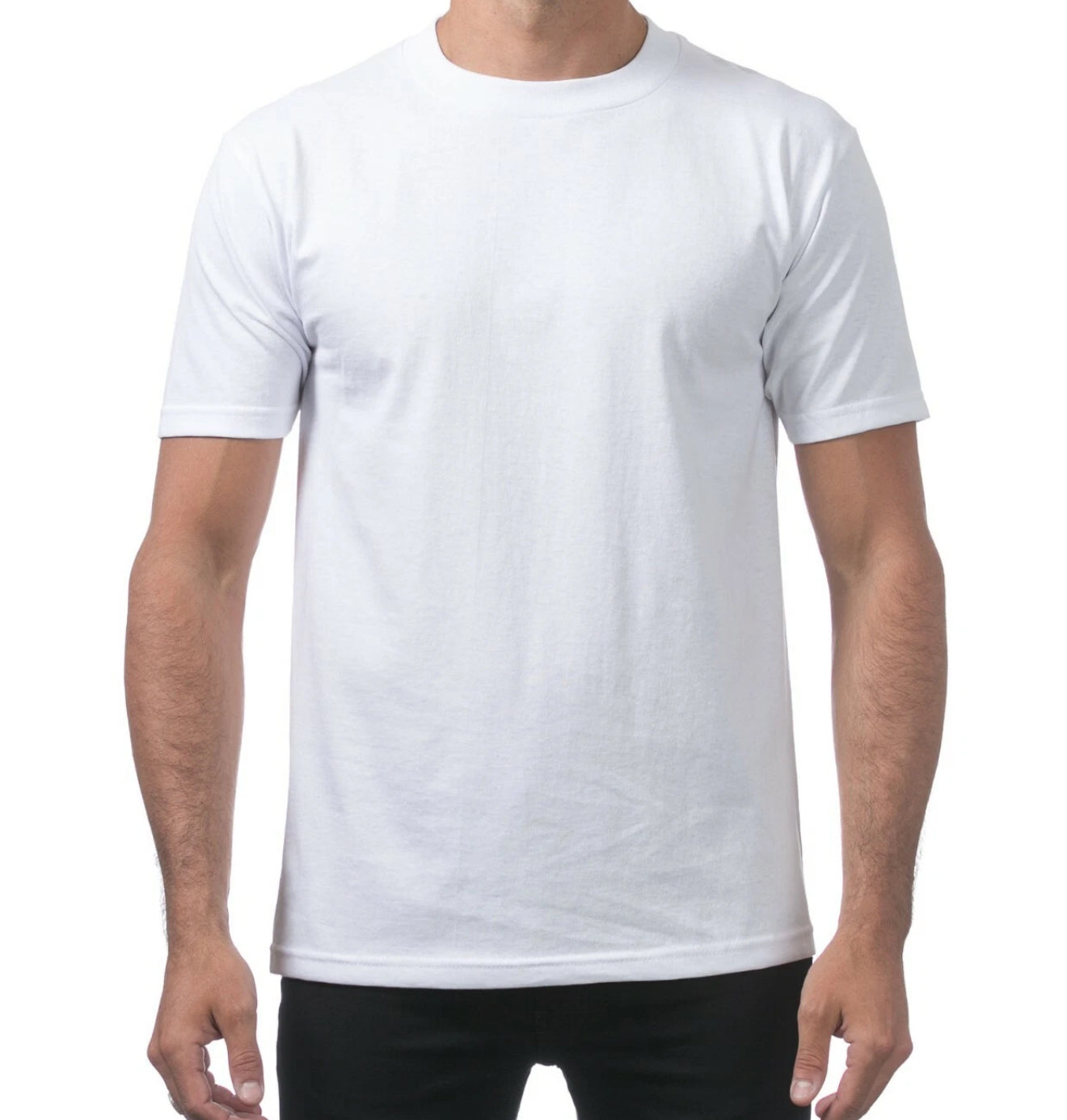 Pro-Club Men's Comfort Short Sleeve Tee-Medium-Snow White